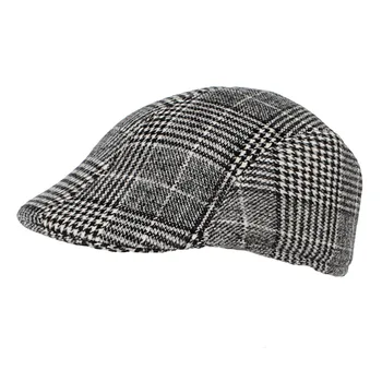 2020 Vyrų Butas Kepurės Casquetee Newsboy Skrybėlės Vyrų Ir Moterų Šiltas Tvido Aštuoniakampis Skrybėlę Vyrų Detektyvas Retro Butas Kepurės