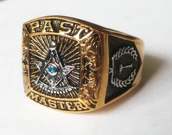 316l nerūdijančio plieno mados freemason masonų simboliai žiedas vyrams meistras nemokamai mason signet žiedas klientų žiedas dizainas