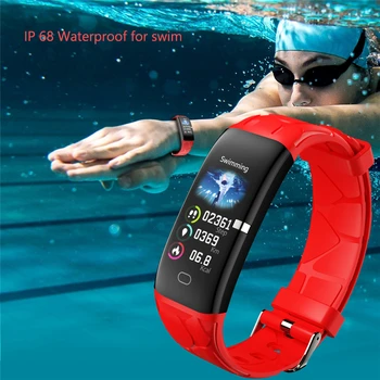 LIGE Smart Apyrankės Moterims IP68 Vandeniui Fitness Tracker Kraujo Spaudimas, Širdies ritmo Monitorius Pedometer daugiafunkcinio Sporto Žiūrėti
