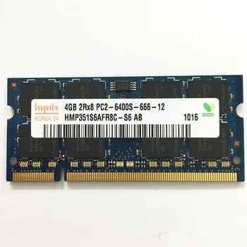 Naudoti Hynix DDR2 800MHz 4gb 2Rx8 PC2-6400S-666-12 DDR2 Nešiojamas atminties 200pin 4GB 800MHZ ddr2 ram