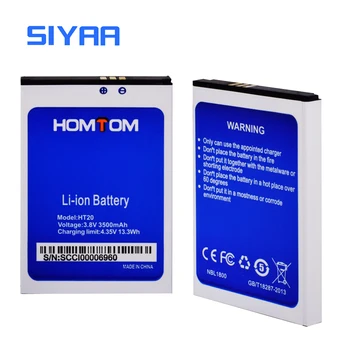 Originalus SIYAA Baterija HT20 Už Homtom ht20 Pakeitimo Baterijos Originalios Baterijos 3.8 V Didelės Talpos 3500mAh Li-ion Baterija