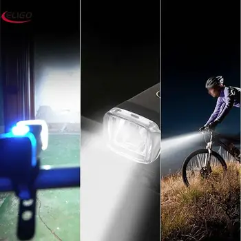 Reikia usb įkrovimo smart dviračio šviesos naktį jojimo kelionės (priekinis žibintas užpakalinis žibintas rinkinys)