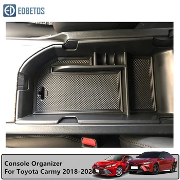 Toyota Camry LHD Auto Reikmenys, Automobilių Centriniu Porankiu Laikymo Dėžutė Juoda Auto Bako Pirštinės Organizatorius Atveju 2018 2019 2020