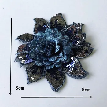 Zsbszc 5 vnt патчи Akių china siuvinėjimo gėlių pleistras medžiaga lipdukai lipdukai etapo rezultatus drabužių priedai CA025
